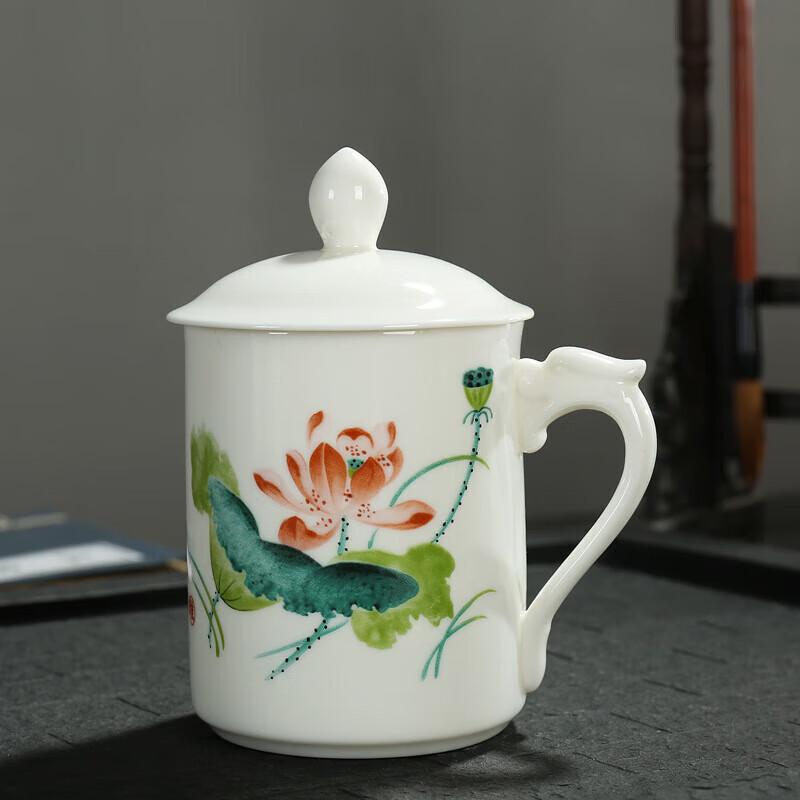 Plum Blossom Blue & White Porcelain Tea Cup Set