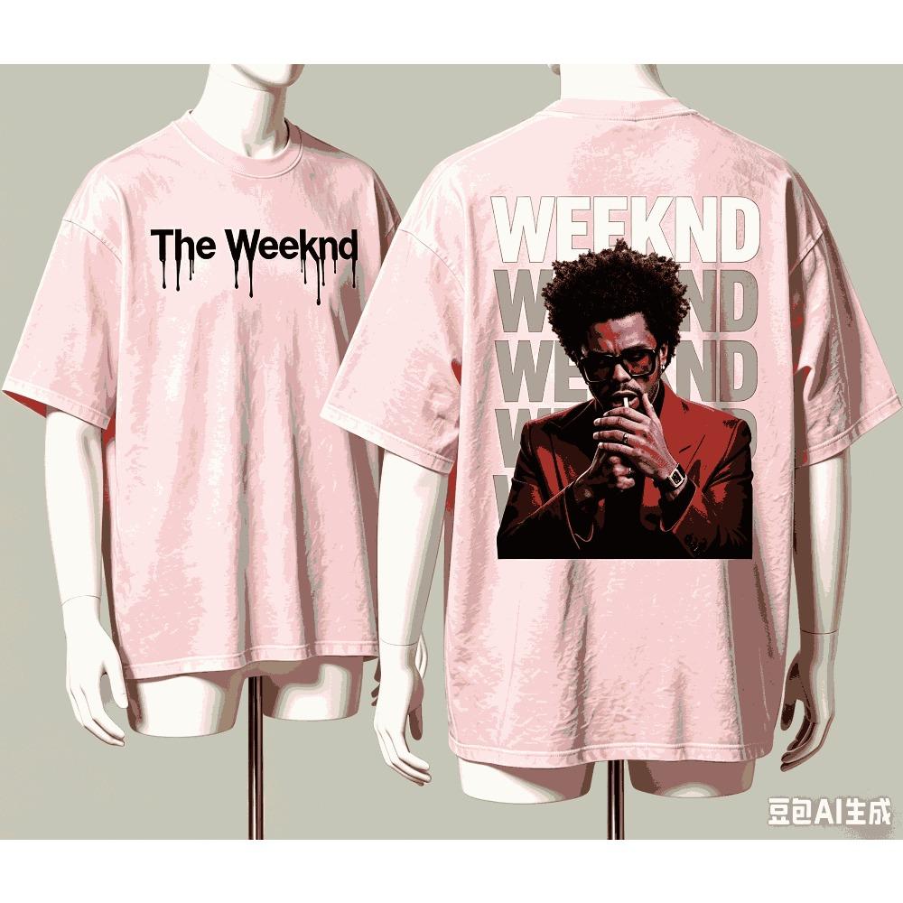 The Weeknd per Regalo Fan T-shirt Uomo Donna Harajuku Oversize Unisex Manica Corta Streetwear alta qualità Coppie Classico morbido Retro Moda