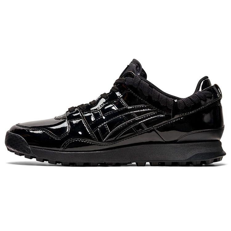 Onitsuka Tiger Horizonia Trend Mesh Leather Cushioning Breathable Support Low Top Running Shoes Unisex sneaker Bright-Black 1183B506-001