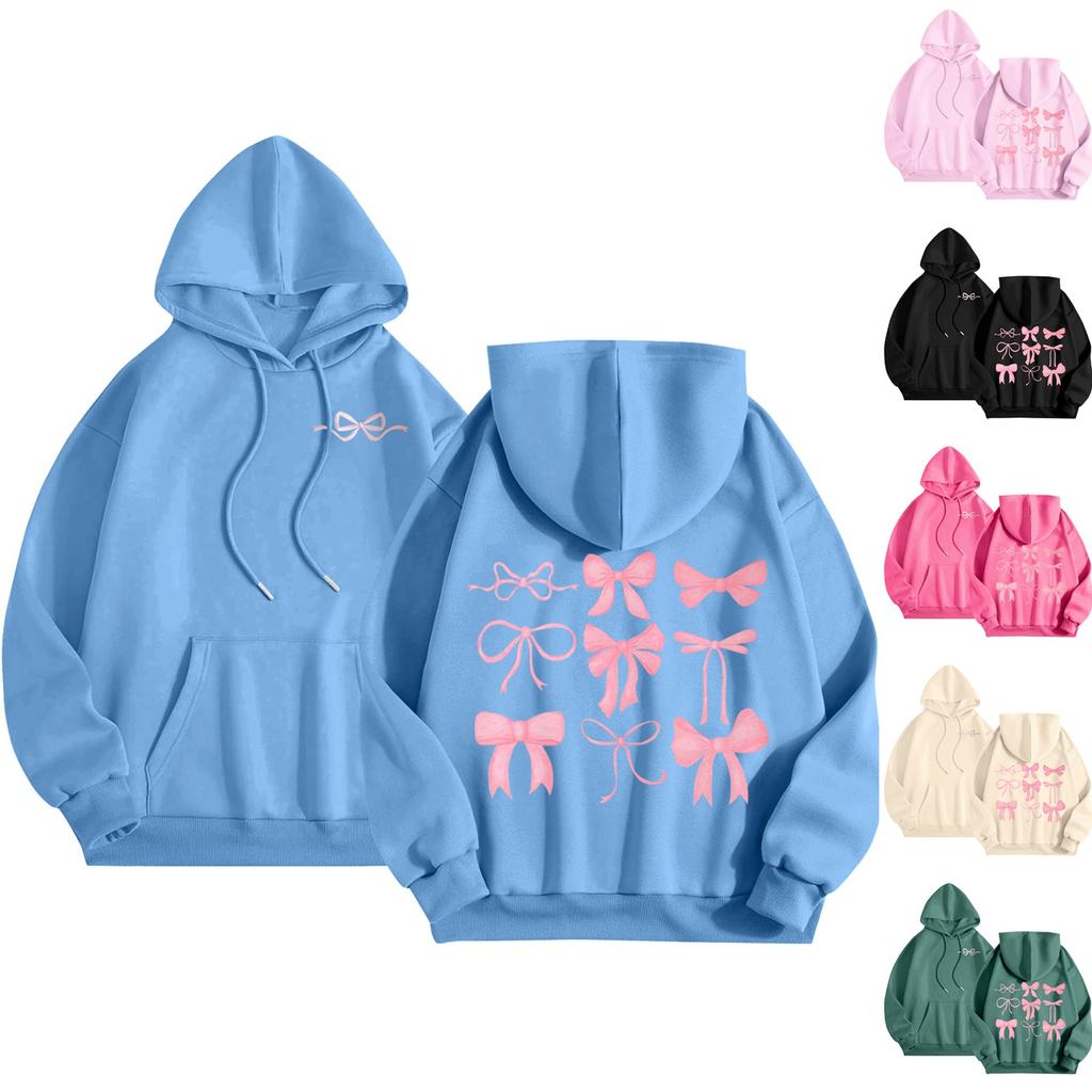 Women's Round Neck Printed Tops Cotton Casual Fashion Long Sleeve Pullover Top Blouse