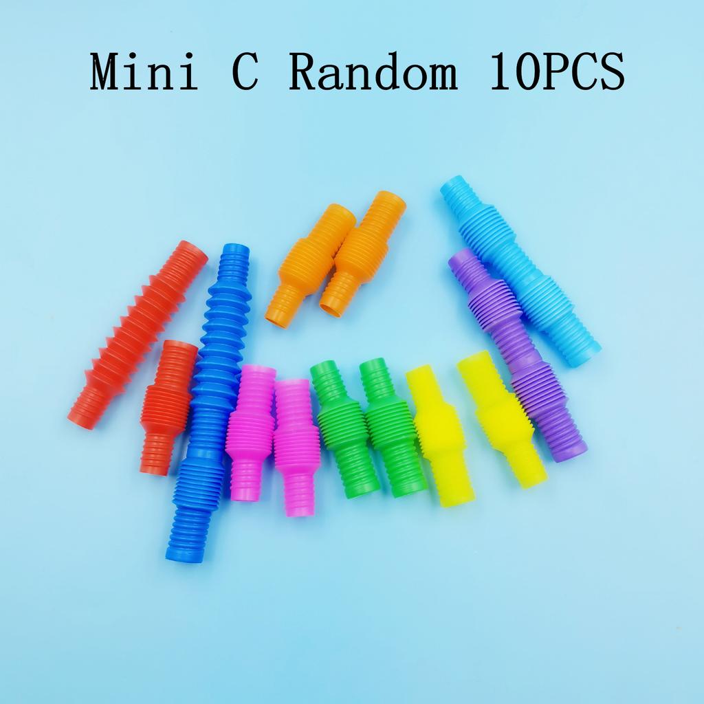Colorful PopTelescopic Tube Stretching Corrugated Tube Children Adult Party Festival Stress Relief Toy