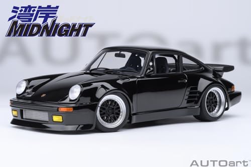 AUTOart 1/18 Scale Porsche 911 (930) Turbo "Wangan Midnight" Blackbird (Volume 1 Specification) Finished Product 78158