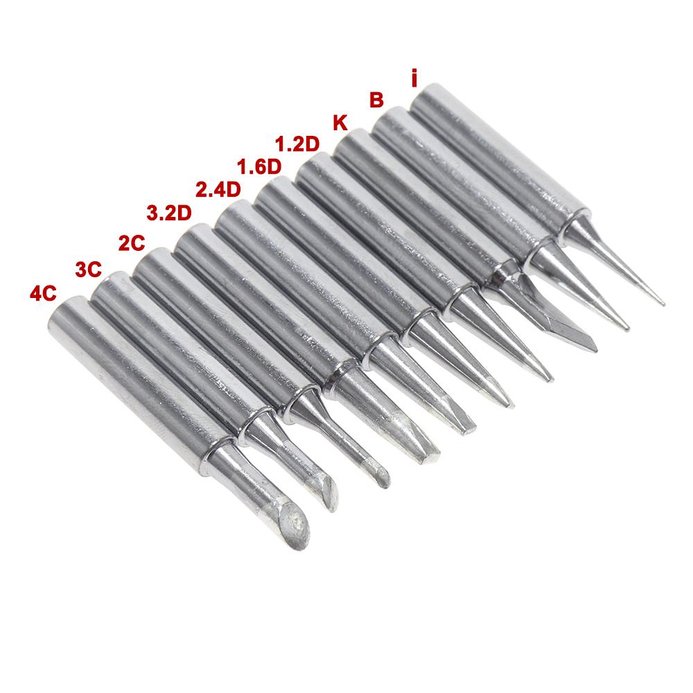 10pcs 900M Soldering Iron Tips Set Welding Nozzle Internal Heated Solder Heads Welding Tip Tool Lead-Free Solder Irons Bit 3
