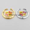 6CM Alloy Car Window Side Emblem Sticker Rear Trunk Badge for Cadillac ATS BLS CT6 CTS EXT SLR  STS XLR XT4 XTS Escalade Deville