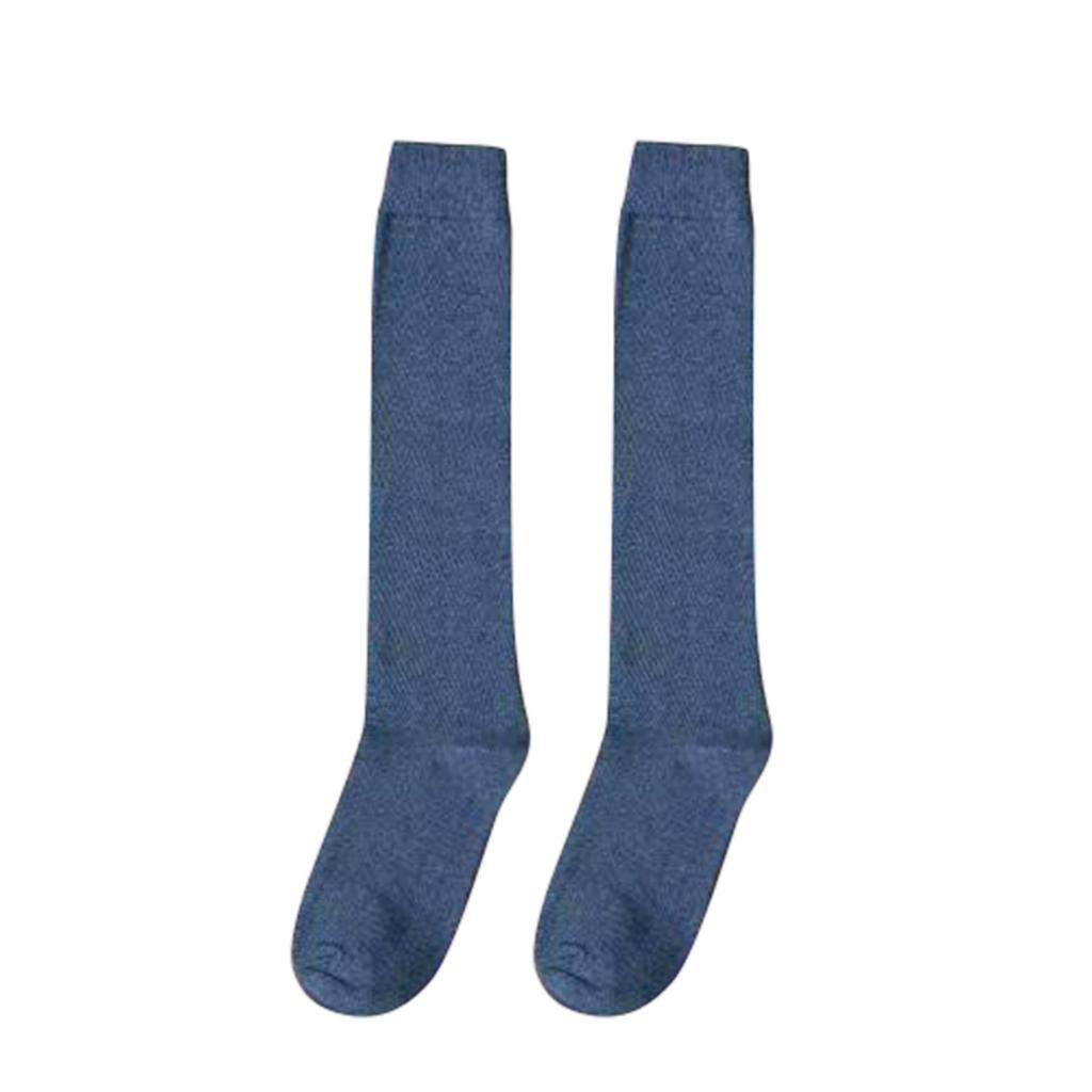 Women's Knee High Socks Cotton Casual Solid Color Knitted Knee Socks Multiple Sizes Available Comfortable Fit Durable Material