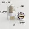 1/6/15/30/60 Stück E14 E27 B22 GU10 G9 Lampenfassung Adapter, Weiße Kunststoff-Lampenbasis-Verlängerungs-Konverter. E12 E26 Lampenfassung
