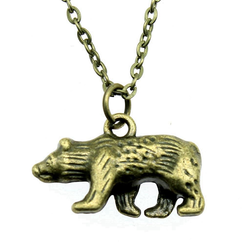 Panda Charm Necklace Cute Animal Pendant For Kids Chinese Culture Jewelry 43cm Chain