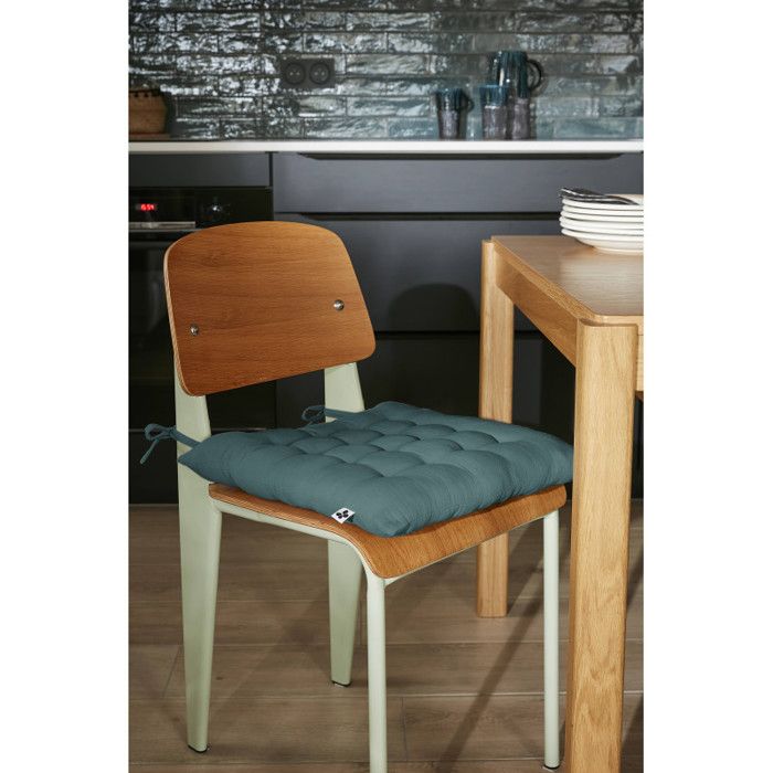 Assise matelassée 16 points "Gaïa" 40 x 40 cm "Gaze de Coton" l'Effet Papillon