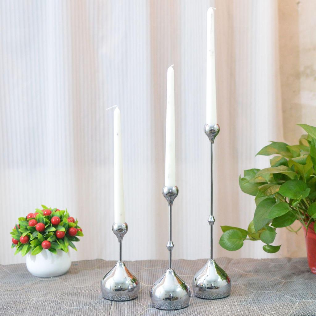 Wrought Iron Electroplated Candlestick: Luxurious Decor for Hotels, Weddings, or Dining Tables