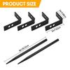 Adjustable Downspout Extension Bracket Strong Weather Resistant Metal Downspout Support Quick Fixing for Drainage