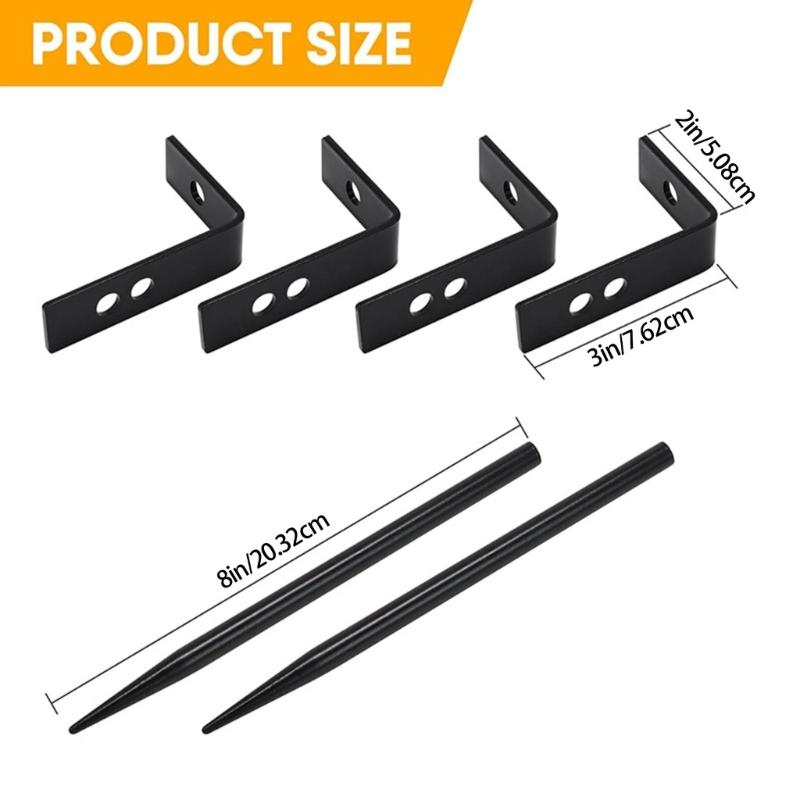 Adjustable Downspout Extension Bracket Strong Weather Resistant Metal Downspout Support Quick Fixing for Drainage