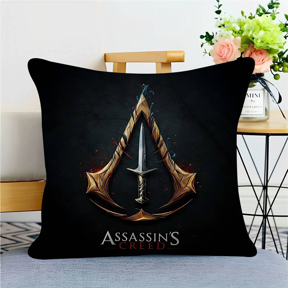 

ЛОГОТИП A-Assassins-Creed Наволочка Декоративная подушка Диван Домашний декор Чехол Наволочки 12x12Inch