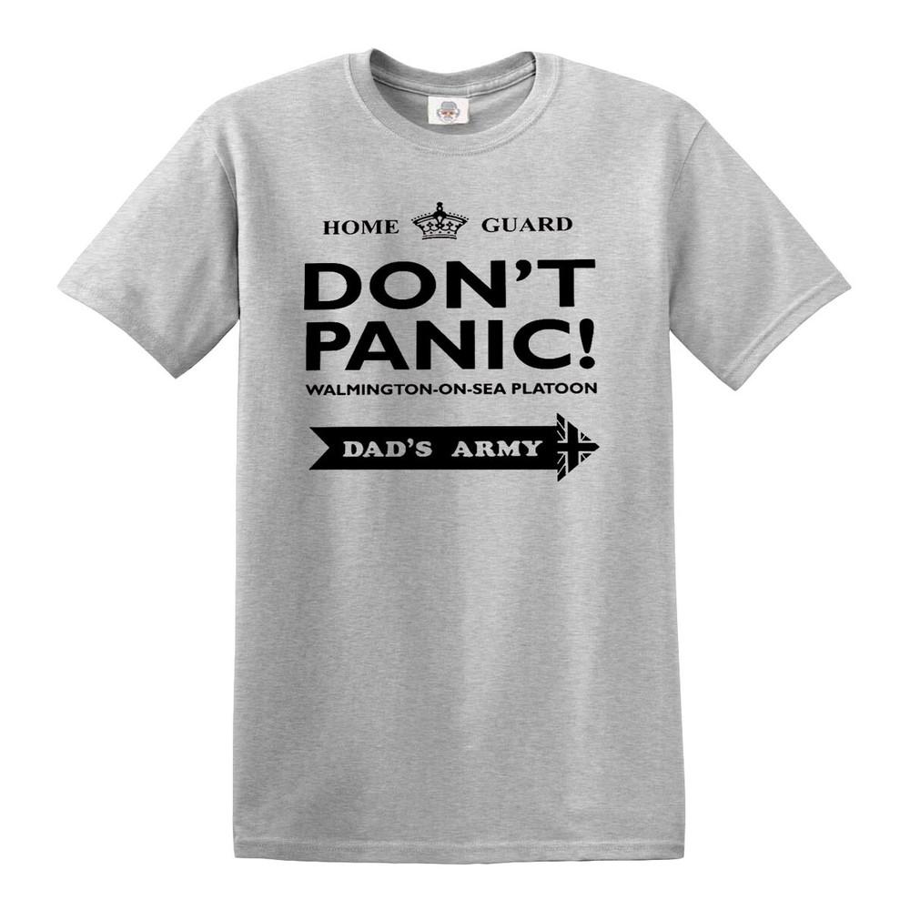 Dont panic dads army tshirt home guard tribute cosplay mens gift tshirt tee 2XL