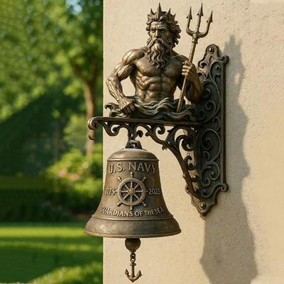 Animal Doorbell Vintage Dog Welcome Bell Wall Mounted Sasquatch Door Bell for Front Door Porch Home Entrance Decoration