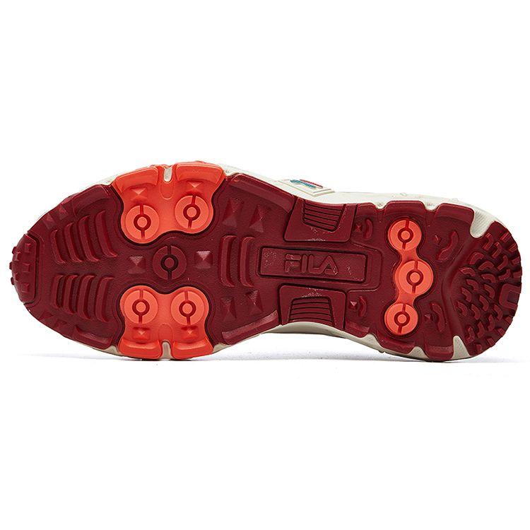 Fila Ravagement Mesh Fabric Synthetic Leather Retro Sports Comfortable Shock Absorbing Breathable Lightweight Low Top Casual Shoes F12W041115FAG