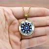Iron Man Heart Time Girl Energy Fashion Glass Retro Pendant Necklace