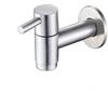 SUS304 Stainless Steel Wall-Mounted Bathroom Sink Faucet G1/2 – Single-lever Cold Water, Brushed Nickel Finish