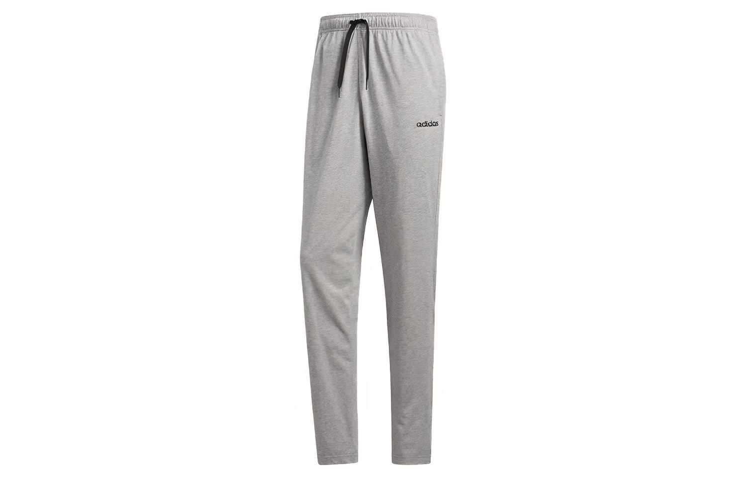 Adidas Knitted Sweatpants Men s Gray Moderate Slim Fit Pants DQ3062 XXL