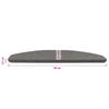 Self Adhesive Stair Protectors 15 pcs Gray 80 x 28 x 3.5 cm