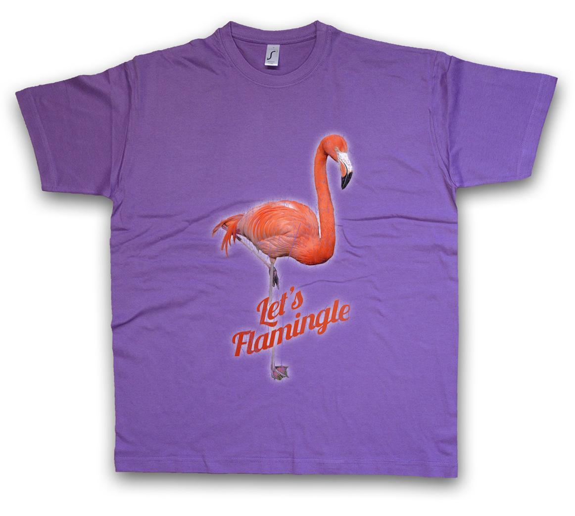 LET FLAMINGLE T-SHIRT Love Princess Flamingos Wildlife Fairies Pink Rosa S