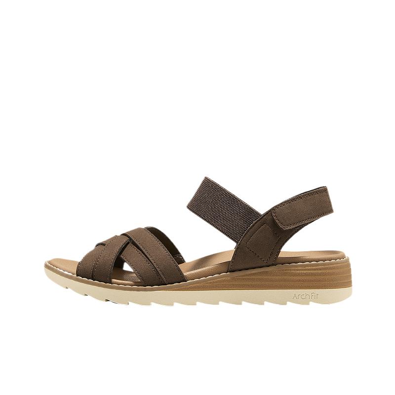 Skechers Bobs Velcro Open-Toe Beach Sandals Women sandals 113891-CHOC 35.5