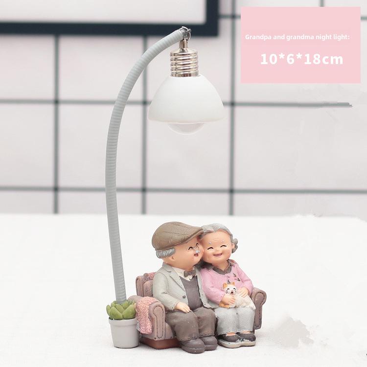 

«Творческий японский декор для дома для свадеб и подарков для пожилых пар — модель 935-1» Old man and old lady ornaments