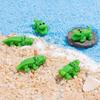 Yousheng 60Pcs Miniature Crocodile Figurine Mini Animal Resin Statue Ornament Educational Toy Dollhouse Fairy Garden Landscape Aquarium Decoration