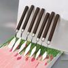 7Pcs/Set Stainless Steel Oil Painting Knives Artist Crafts Spatula Palette Knife Oil Painting Mixing Knife Scraper Art Tools