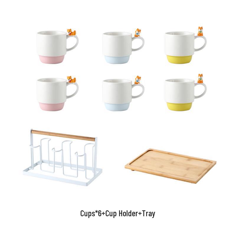 Shiba Inu Stackable Coffee Mug Set