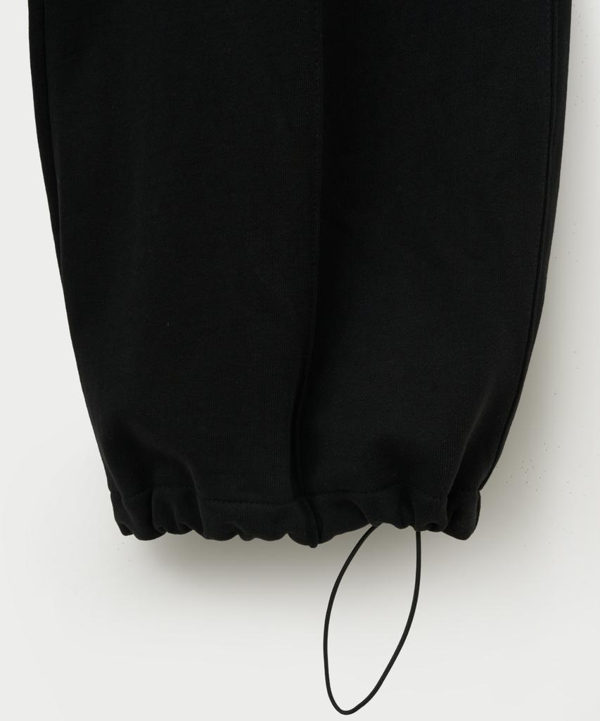 Seteo Cotton Elastic Waist Sweatpants Palette Black