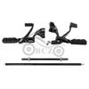 Black Front Shifter Foot Peg for Harley Sportster XL 1200 883 48 (2014-2020)