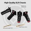 1PC XLR Canon installation base three-pin gold-plated Canon male and female D-type metal socket audio connection converter
