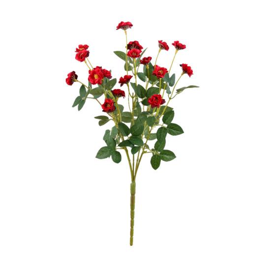 1 Mănunchi Floare Artificială Aspect Realist Îngrijire Ușoară Pânză de Mătase Artificială Simulație Trandafir Chinezesc DIY Aranjament Flori Vază Decor Acasă