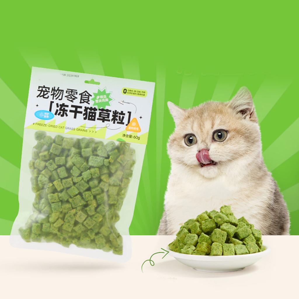 Grass Chew Snack for Cat Natural Grass Catnip Snack Cat Chewing Teething Treats Kitten Teeth Cleaning Snacks Cat Favor