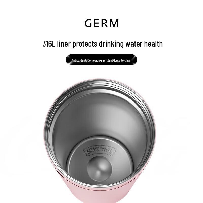 GEMEI Shining Insulated Travel Mug with Straw