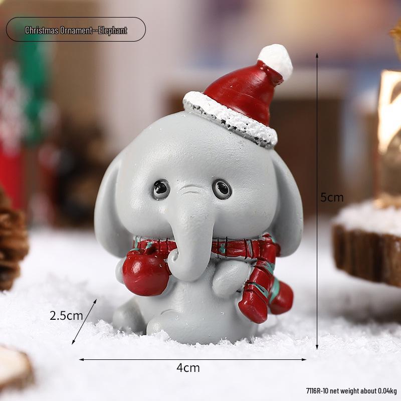 Cute Santa Claus Christmas Tree Ornaments: Micro Landscape Photography Props & Display Gifts