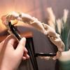 PROLY New Fashion Women Hairband Fresh Rhinestone Pearls Headband Classic Braided Headwear Adult Hair Accessories