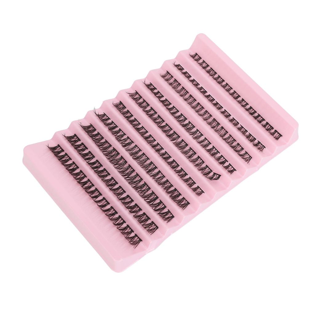 Individual Eyelashes DIY Realistic Synthetic Fibre Lightweight Strong Adhesive Cluster Eyelash