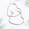 EK2095 New Fashion Hollow Peach Heart Earring Metal Plating Ornaments Simple Dangle Ear For Women Copper Brincos Jewelry