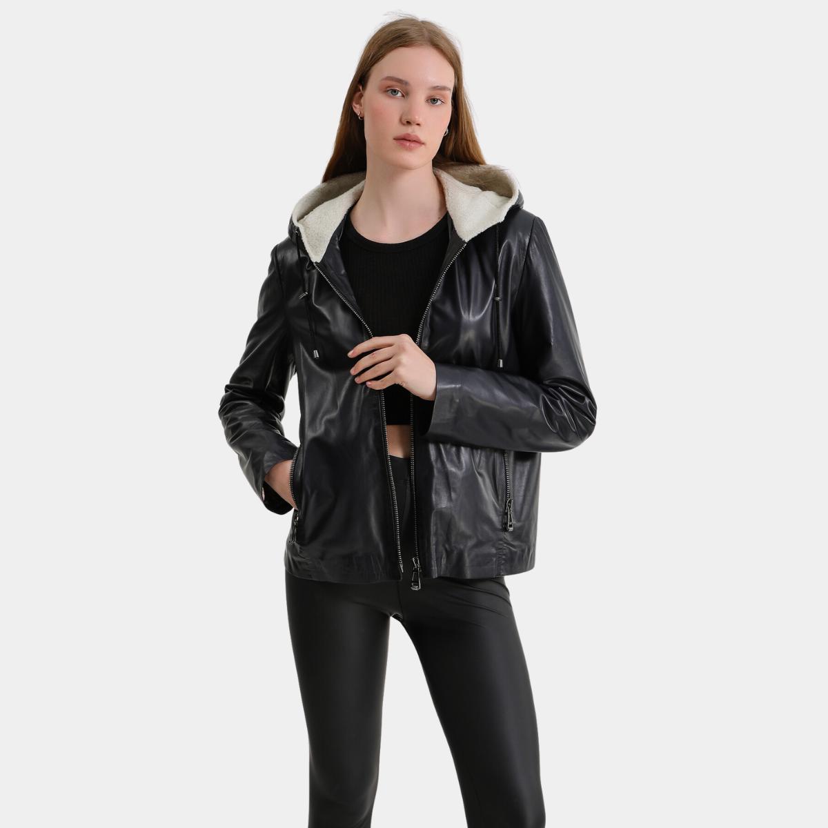 

Натуральная, натуральная кожа, женская куртка