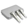3pcs Nail Clipper Set Professional Anti-splash Nail Cutter Fingernail Toenail Clippers With Metal