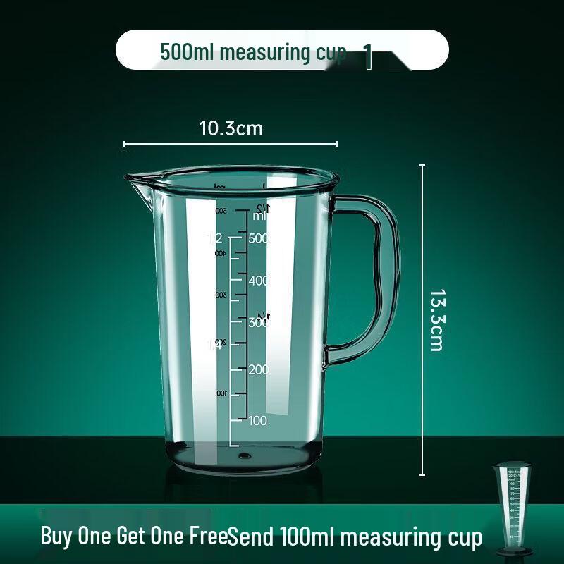 Yipan Food-Grade High Borosilicate Glass Measuring Cup Set
