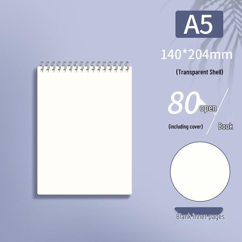 A4 kroužkový zápisník s překlápěcími listy - Linkovaný, Čtverečkovaný, Prázdný - Ideální pro studenty