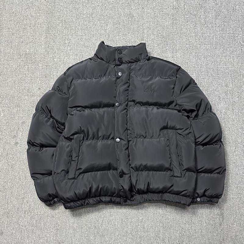 American Trend Demon Island Embroidered Cotton Puffer Jacket - Unisex Casual High Street Style