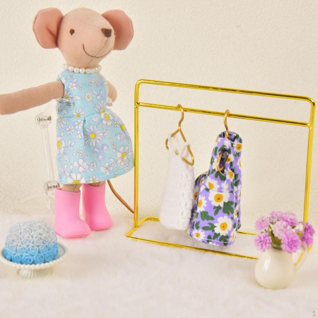 1/12 Dollhouse Accessories Mini Doll House Toys DIY Supplies Handcraft Lightweight Rain Boots Vase