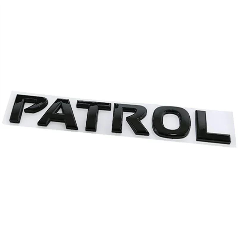 CHUQAZ1 Zmodyfikowany do Nissan PATROL Emblemat z tworzywa ABS Naklejka na przednią maskę samochodu Naklejka na tylną klapę Błyszczące Akcesoria zewnętrzne