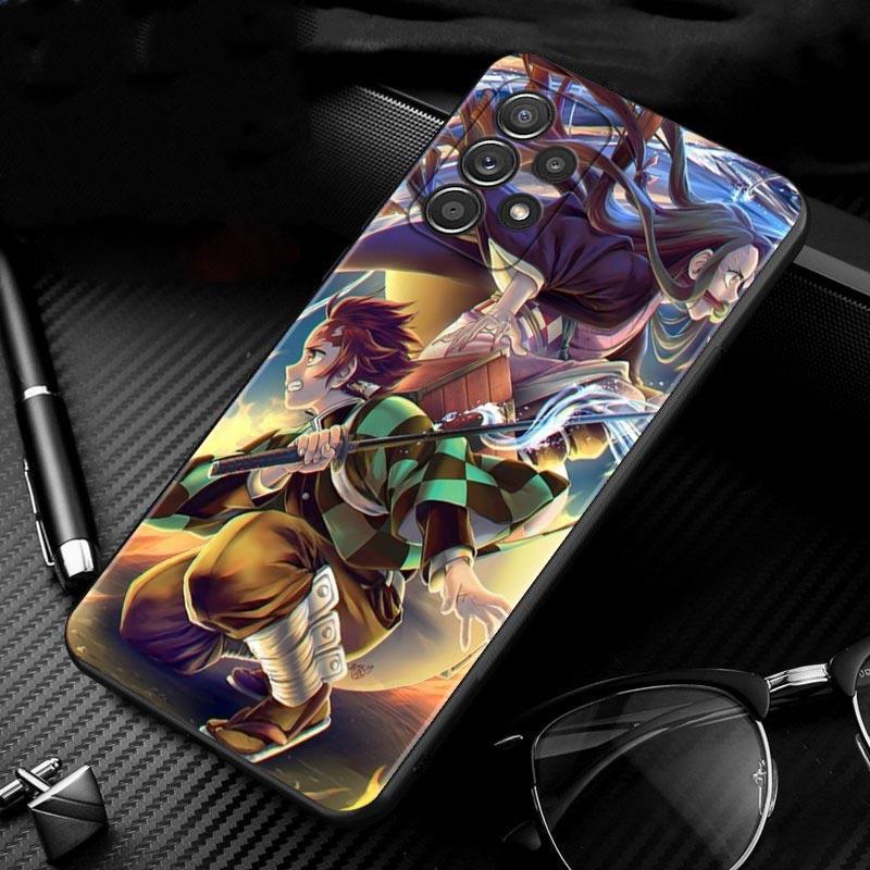 Fall Für Samsung Galaxy A72 A71 A52 A51 A42 A41 A32 A31 A22 A21s A12 A11 A02 A02s A01 Abdeckung shell Dämon Slayer Kimetsu Keine Yaiba