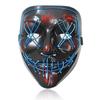 Purge Mask Scary Halloween Light Up Glowing Mask Gift For Kids Adults Festival Party