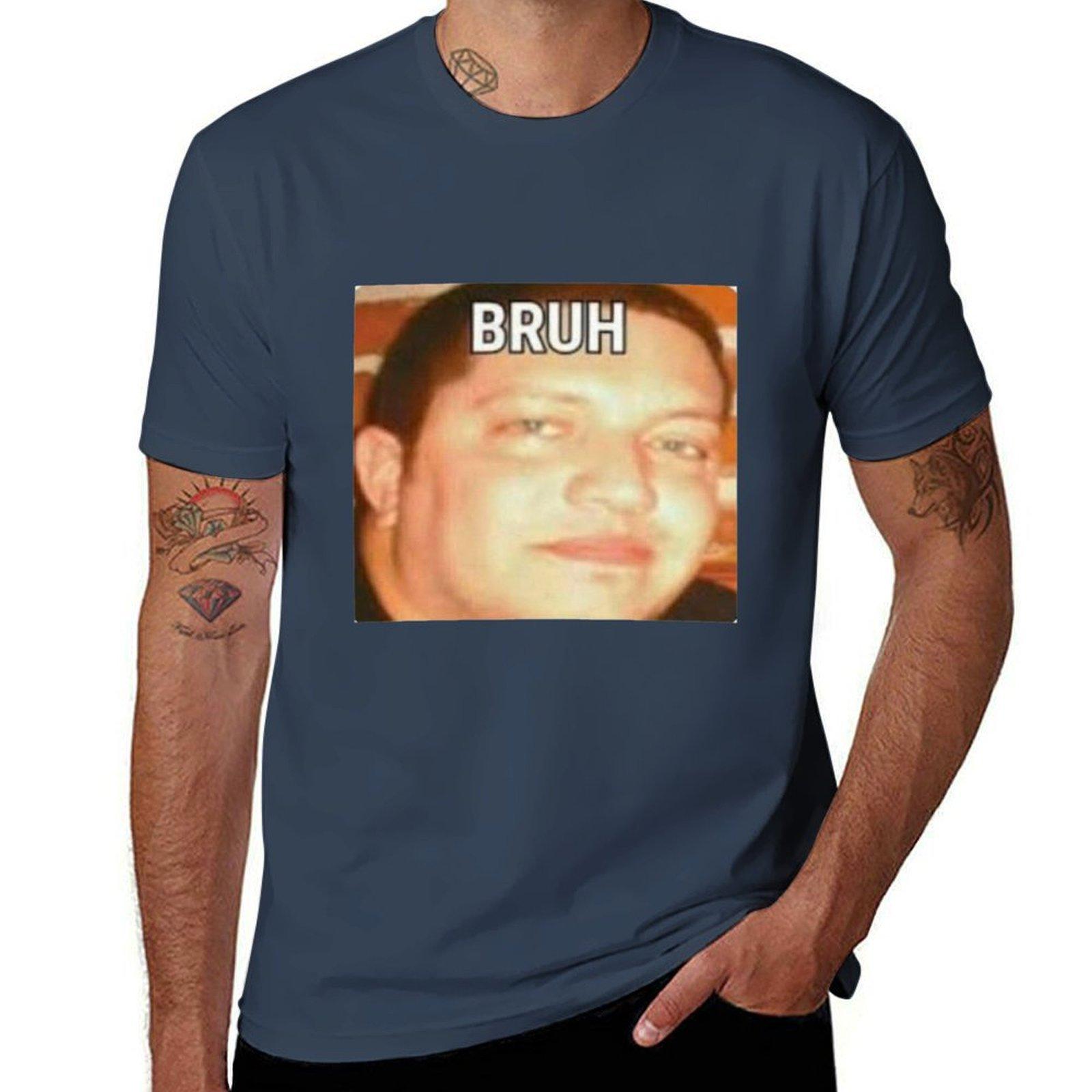 Bruh Tshirt Fashion Print Casual Short Sleeve S