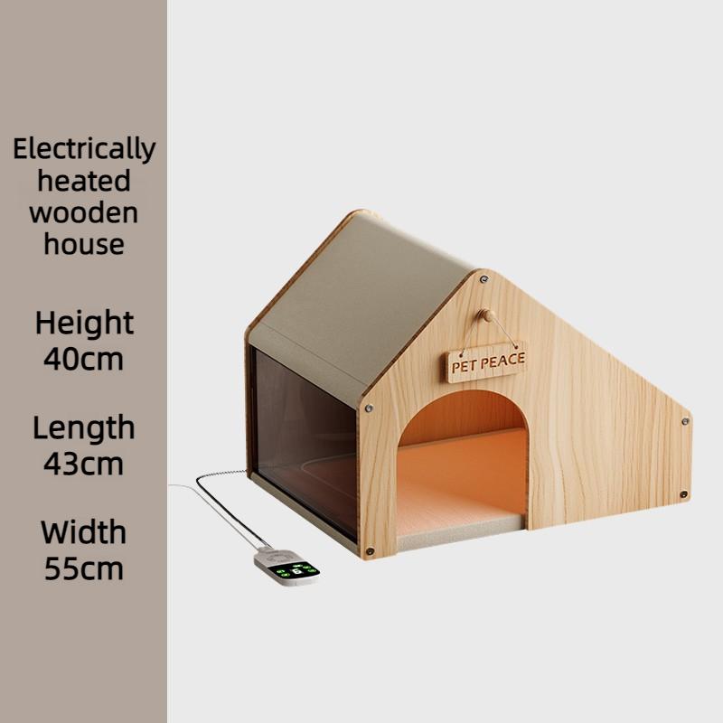 

Iwooden Ndoor Cat House Heated 9-speed Adjustment Pet Electric Blanket Cat Beds Winter Warm Detachable Pet Products Supplies